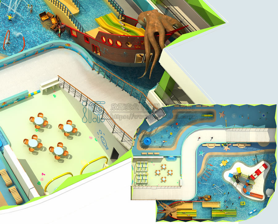 某廣場水上樂園設(shè)計效果圖