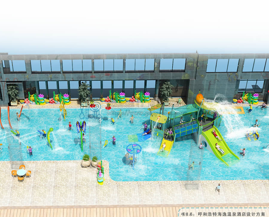 溫泉度假酒店472方室外水樂園規劃方案