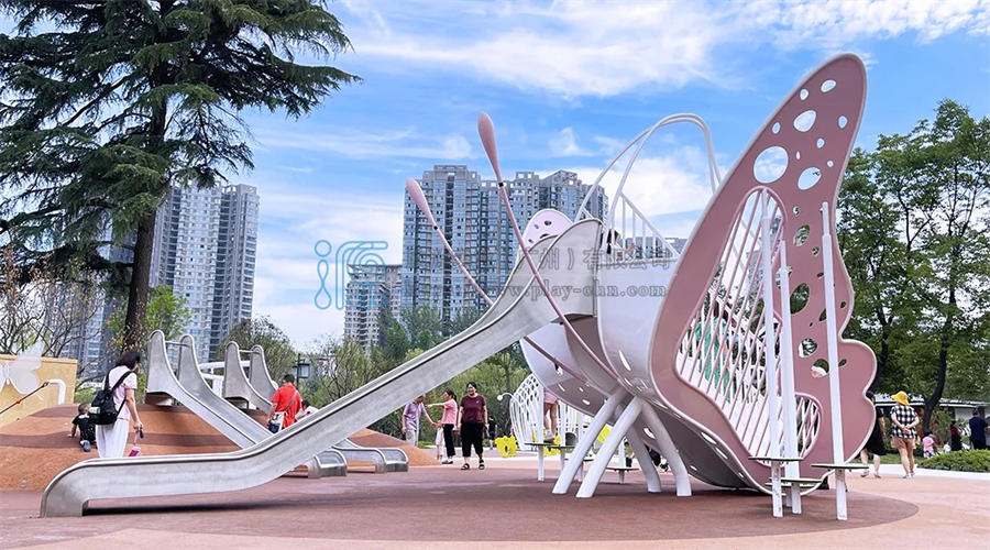 大型蝴蝶造型無動力游樂設備定制