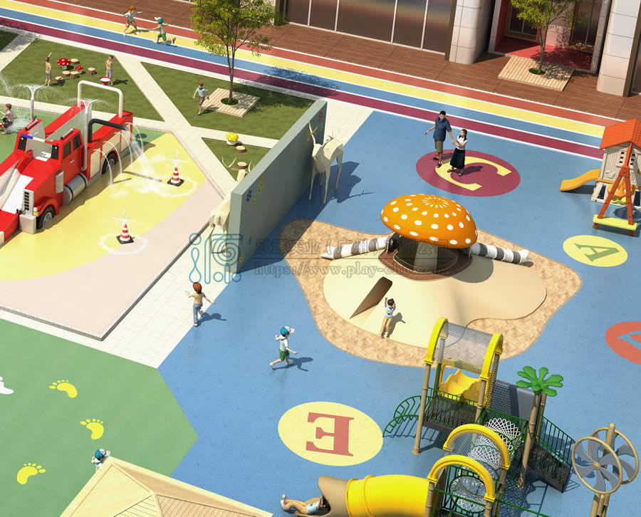 幼兒園旱噴廣場(chǎng)設(shè)計(jì)方案