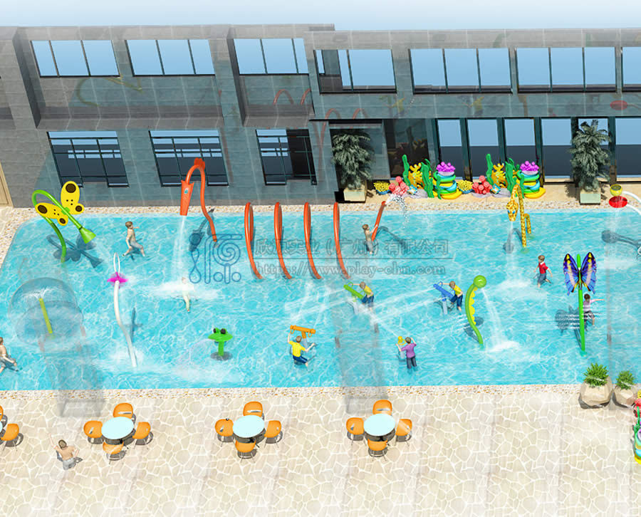 溫泉度假酒店472方室外水樂園規劃方案