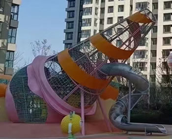 糖果主題造型攀爬網定制