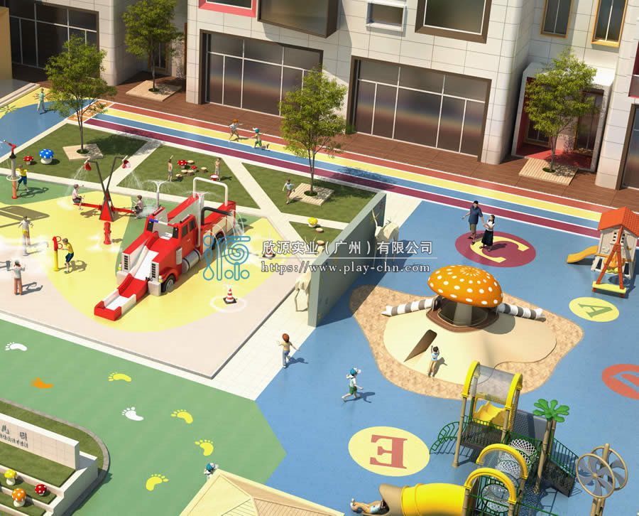 戶外游樂設備-室外兒童游樂設施安裝方案以及注意事項！　-1279