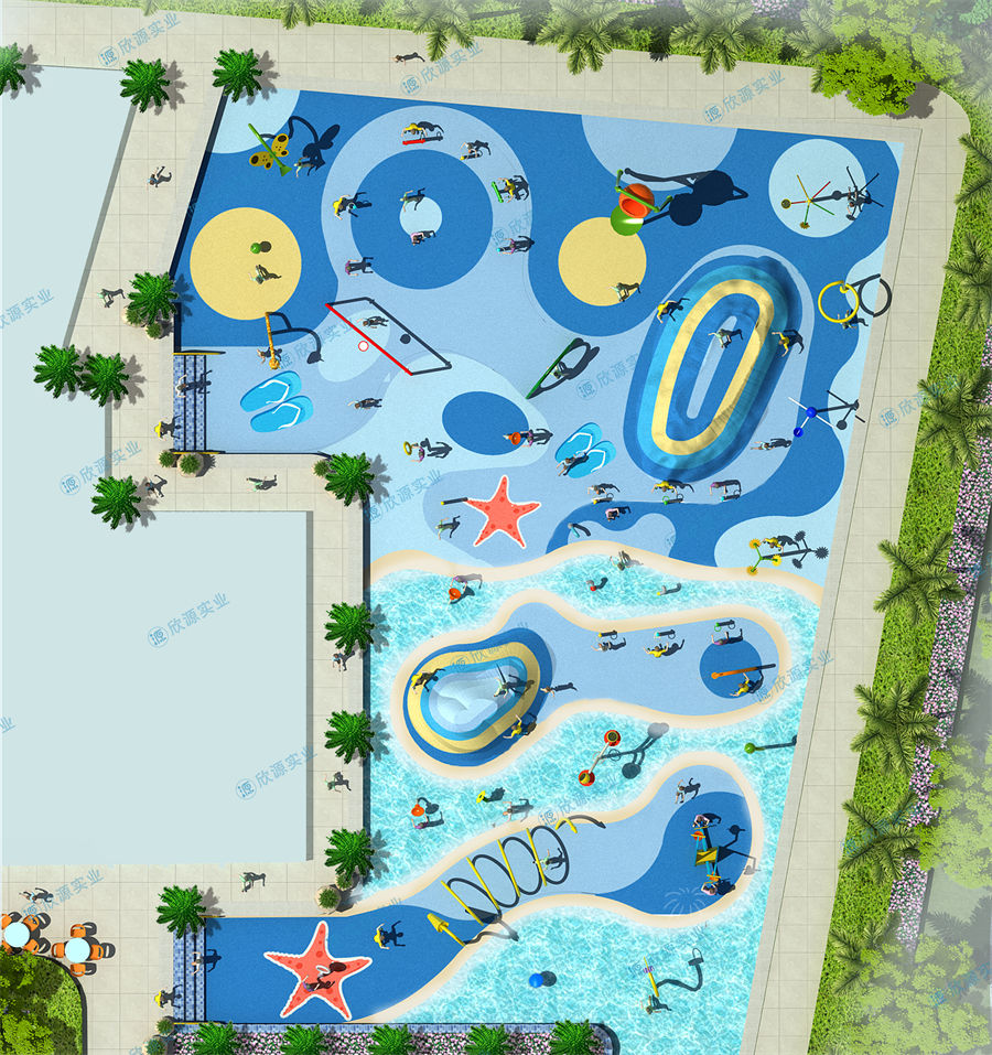 680平方旱噴水上樂(lè)園整體規(guī)劃方案