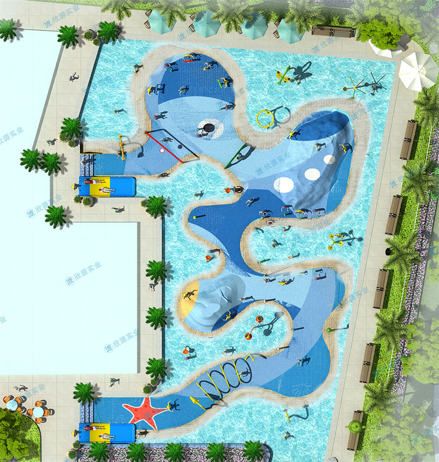 680平方旱噴水上樂(lè)園整體規(guī)劃方案