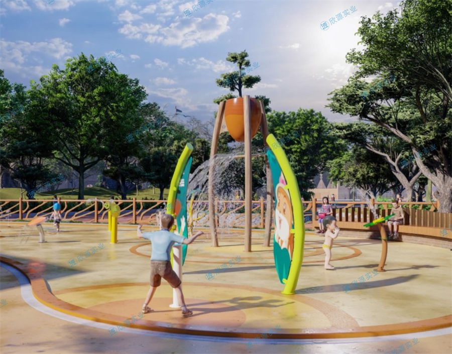 2250平方旱噴水上樂園整體規劃方案