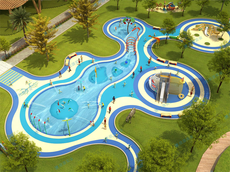 2300平方旱噴水上樂園整體規劃方案