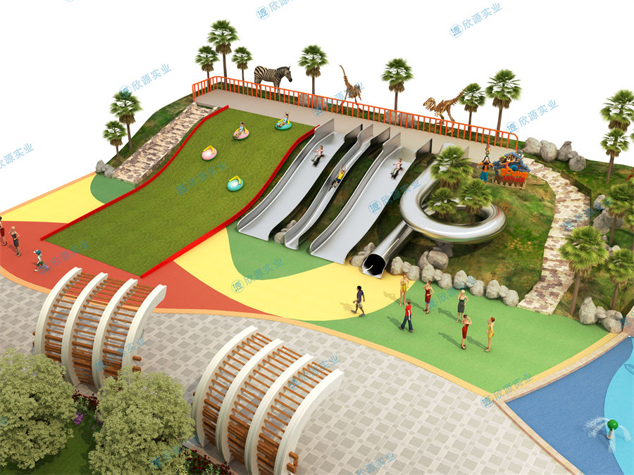 5000平方旱噴水上樂園整體規劃方案
