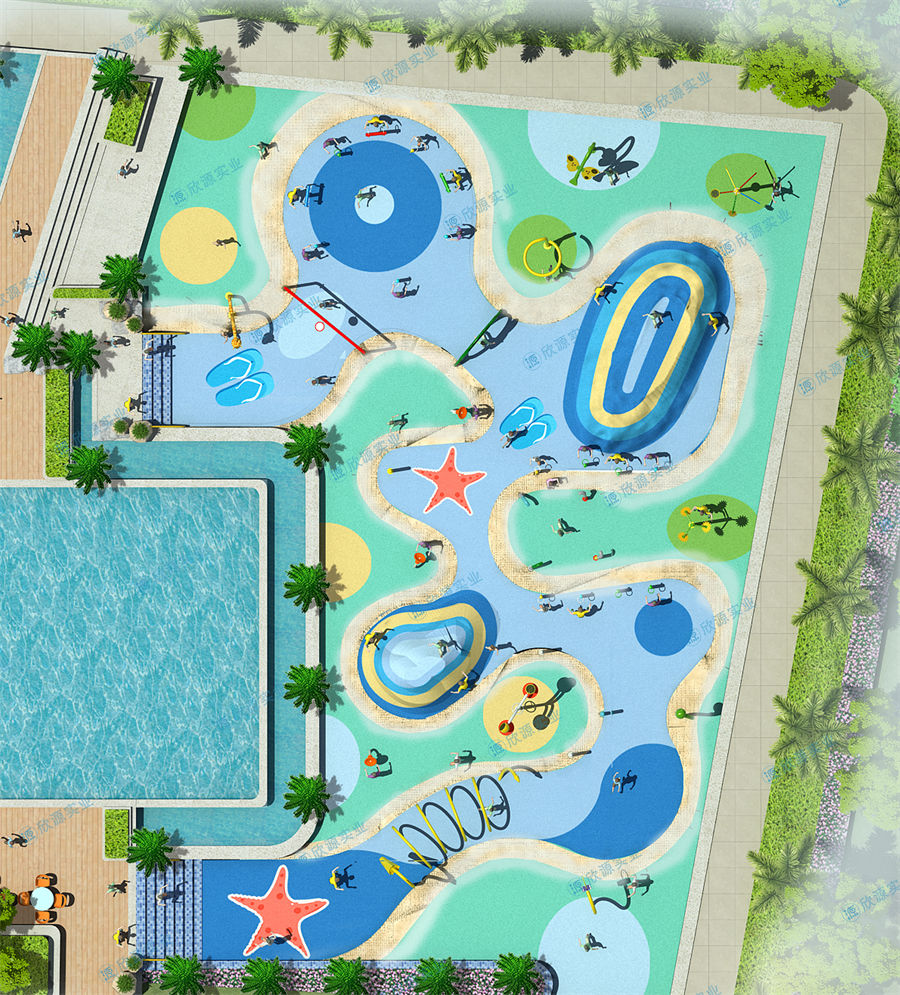 680平方旱噴水上樂(lè)園整體規(guī)劃方案