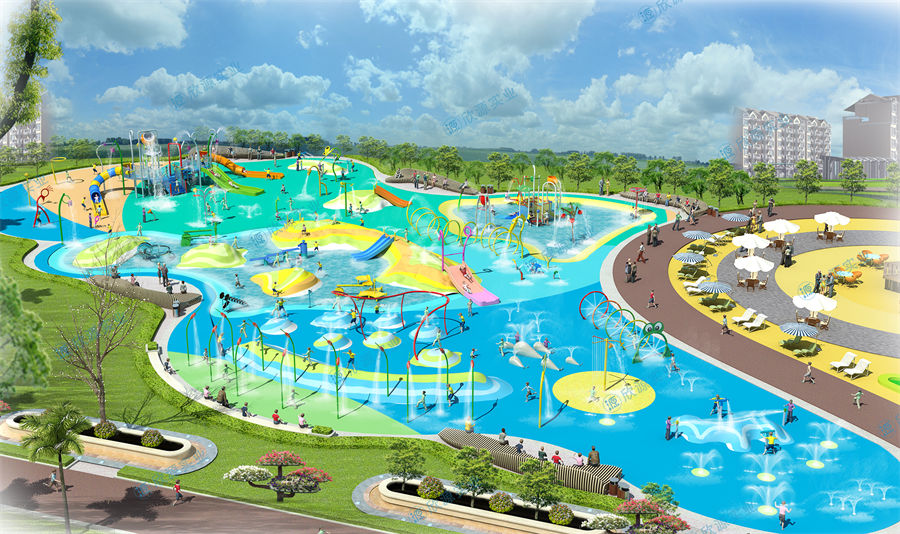 2700平方旱噴水上樂園整體規劃方案