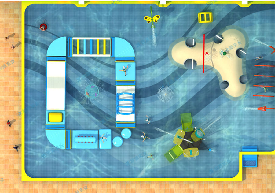 488平方室內水上樂園設備方案