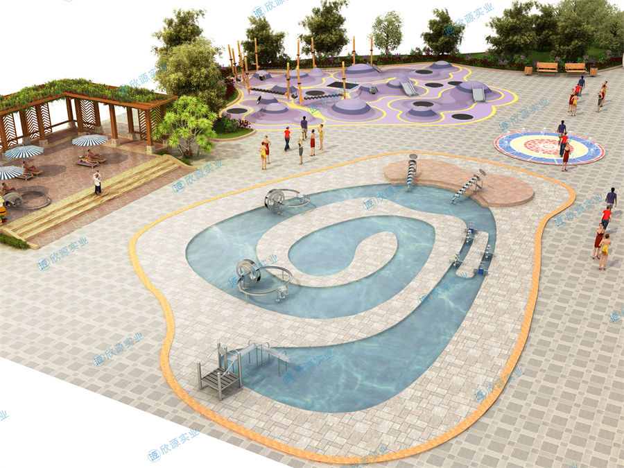 5000平方旱噴水上樂園整體規劃方案