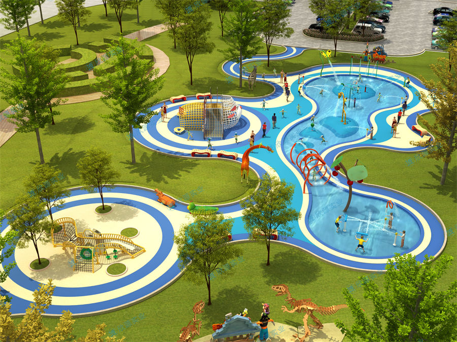 2300平方旱噴水上樂園整體規劃方案