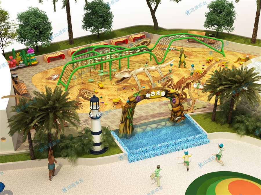 3000平方旱噴水上樂園整體規劃方案