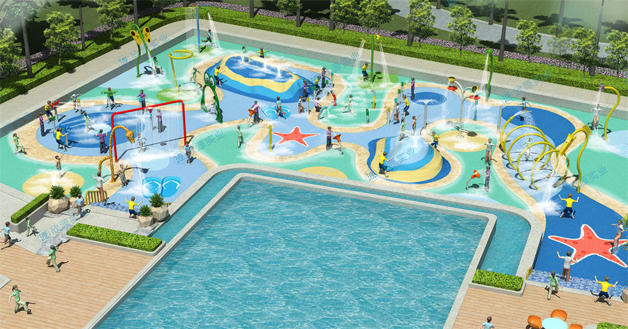 680平方旱噴水上樂(lè)園整體規(guī)劃方案