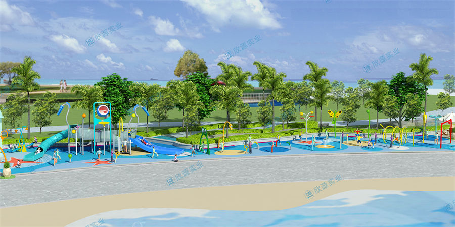 457平方旱噴水上樂園設備廠家