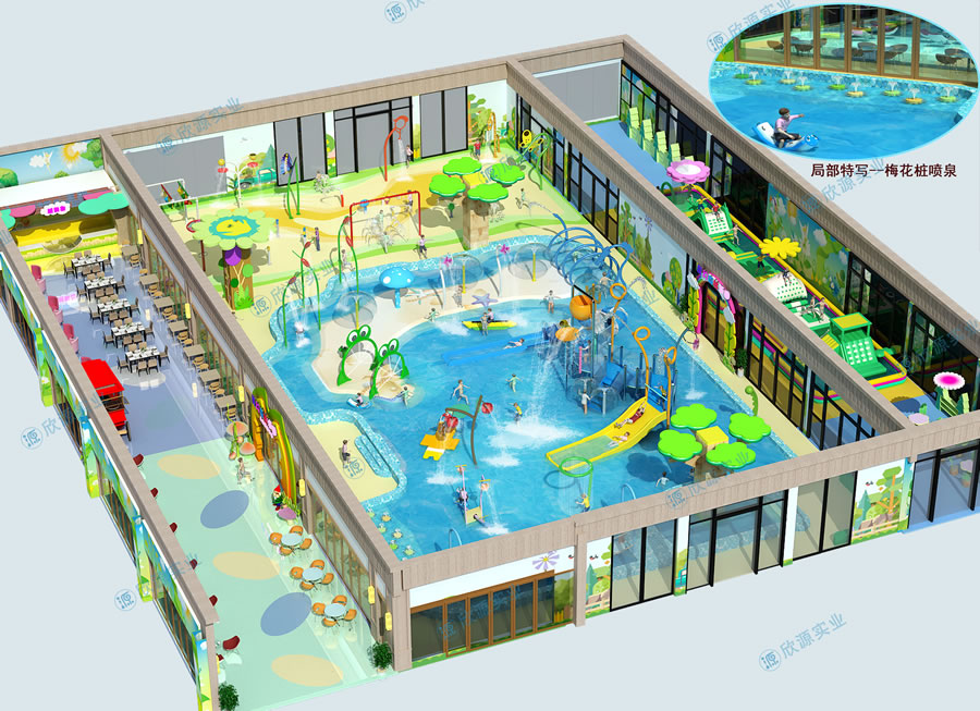 1000平方室內水上樂園方案