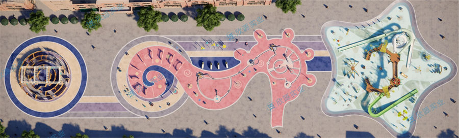 4000平方旱噴水上樂園整體規劃方案