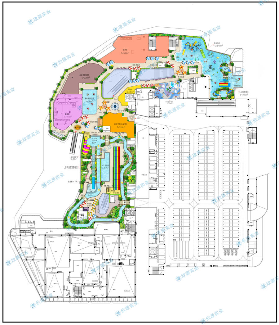 5626平方室外水上樂園整體規劃方案