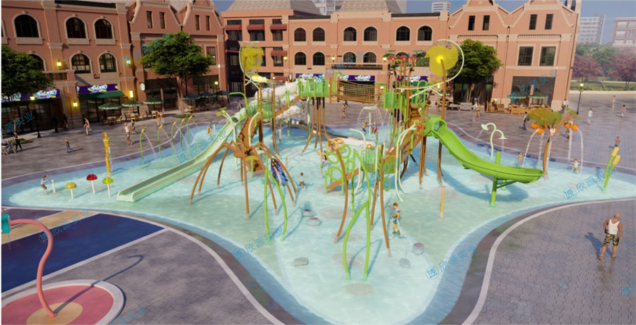 4000平方旱噴水上樂園整體規劃方案