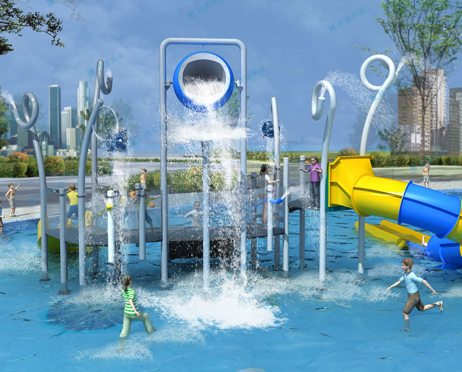 倒水桶水上滑梯組