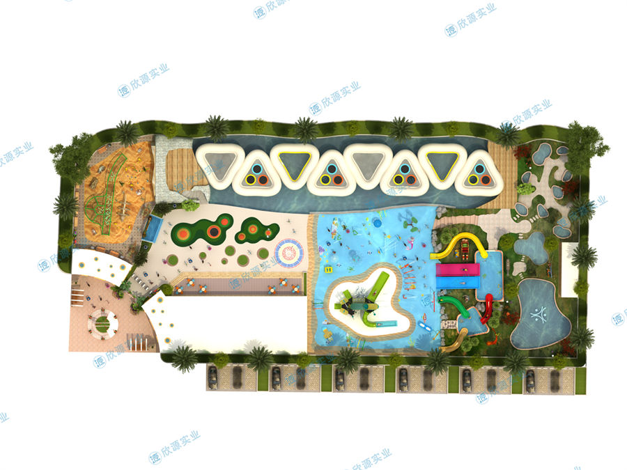 3000平方旱噴水上樂園整體規劃方案