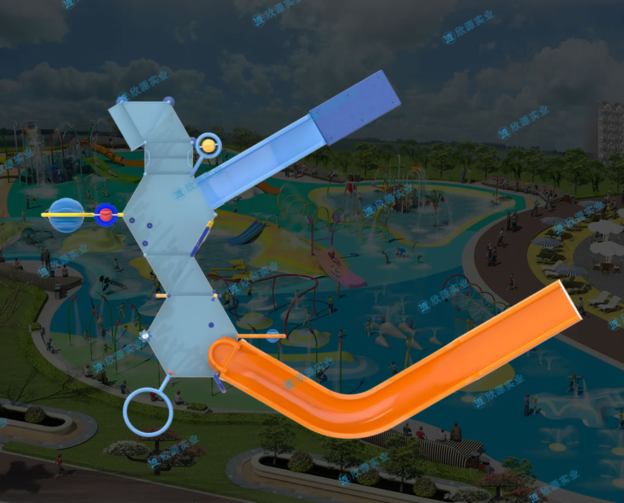 水上樂園組合滑梯