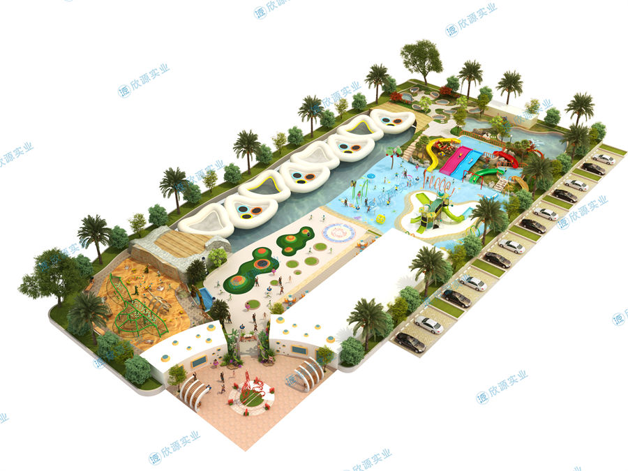 3000平方旱噴水上樂園整體規劃方案