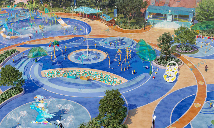 6000平方旱噴水上樂園整體規劃方案