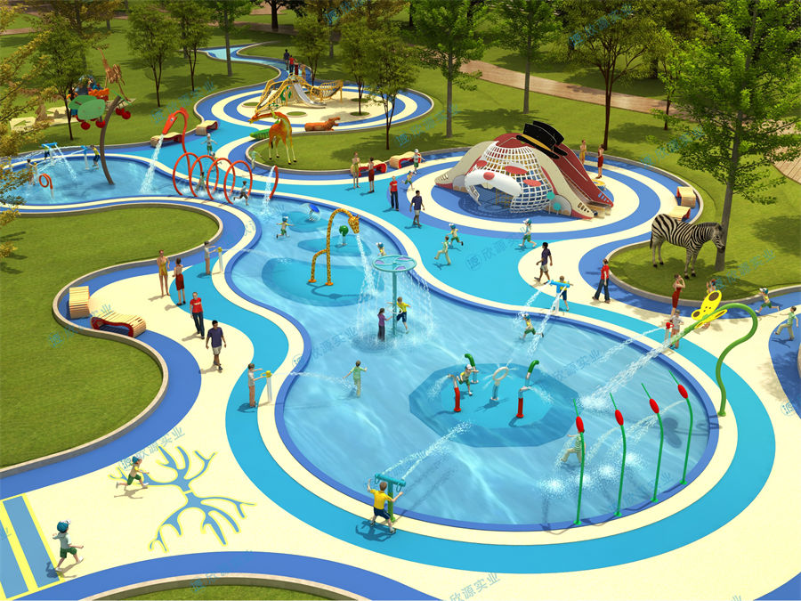 2300平方旱噴水上樂園整體規劃方案