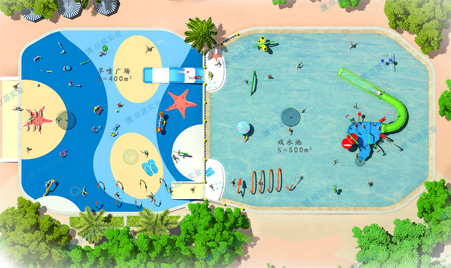 900平方旱噴水上樂園整體規劃方案