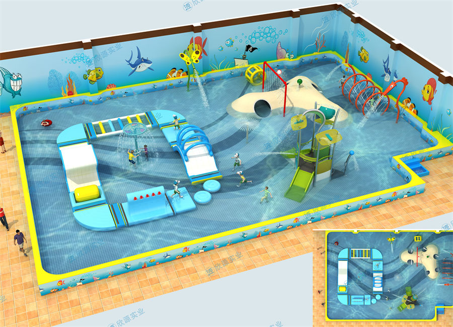 488平方室內水上樂園設備方案