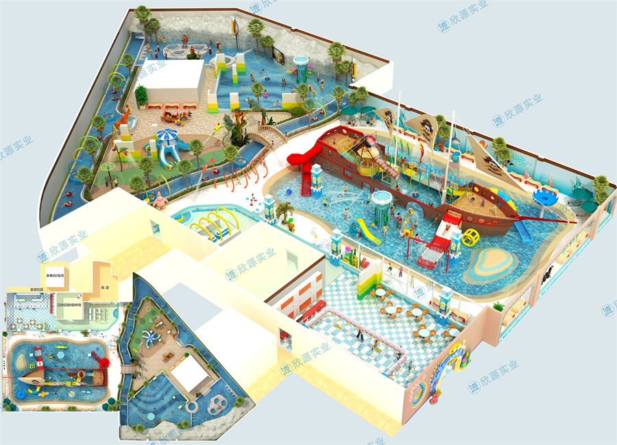 2500平方室內水上樂園