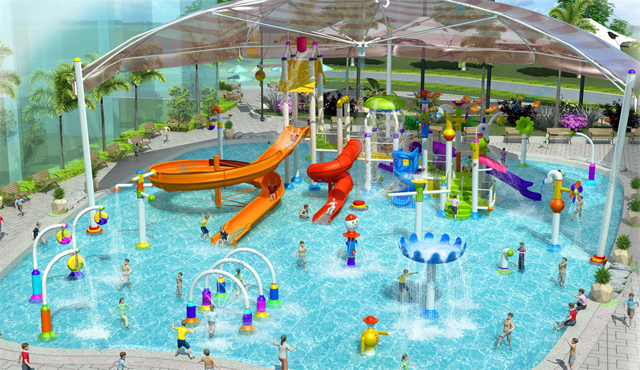 908平方室外水上樂園整體規劃方案