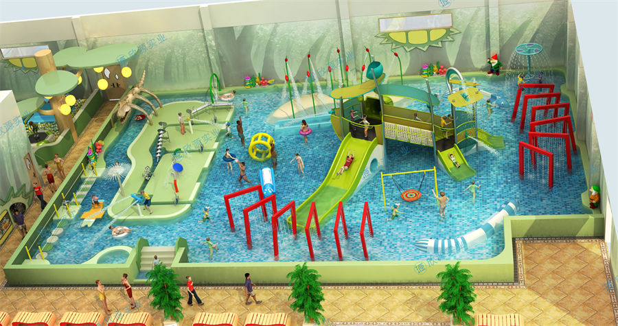 488平方室內水上樂園設備方案