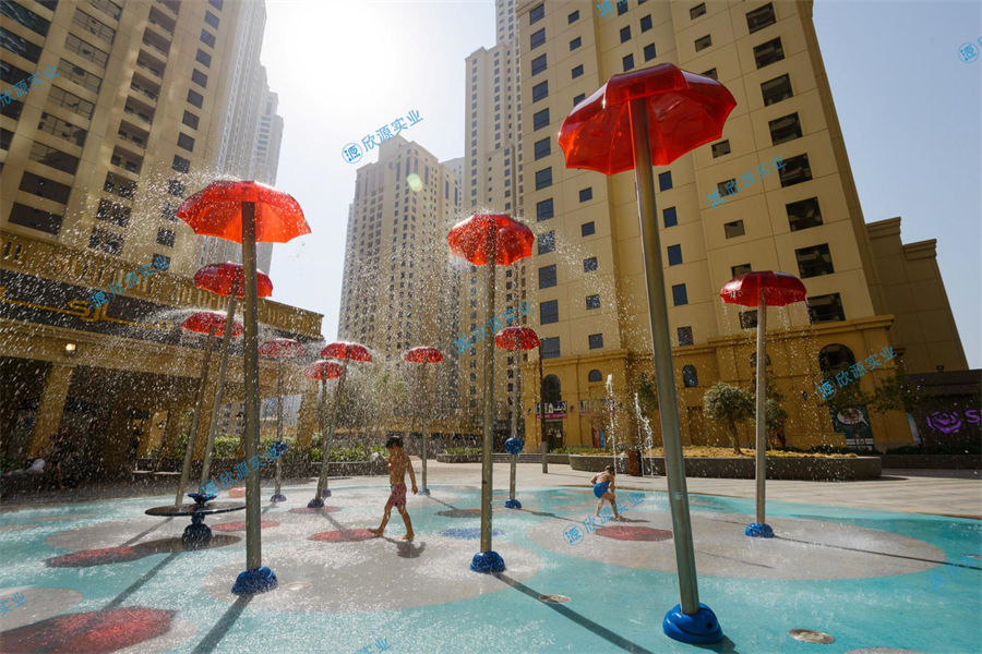 雨傘淋水戲水小品設備