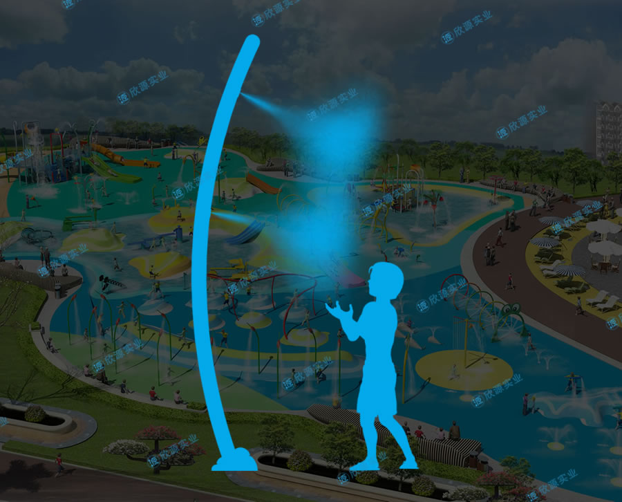 噴霧彎管戲水小品設(shè)備