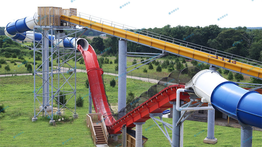 室外水上樂園設備大型水寨為什么選玻璃鋼材料